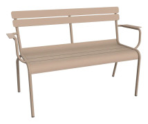 Fermob - Luxembourg 2-Seater Garden Bench - Nutmeg - Trädgårdsbänkar - Frédéric Sofia