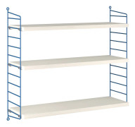 String - String 1949-2024 Shelf - Vägghyllor - Nils Strinning - Vit,Blå - Metall/Trä