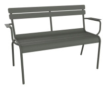 Fermob - Luxembourg 2-Seater Garden Bench - Rosemary - Trädgårdsbänkar - Frédéric Sofia