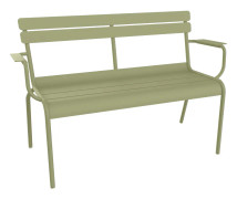 Fermob - Luxembourg 2-Seater Garden Bench - Willow Green - Trädgårdsbänkar - Frédéric Sofia