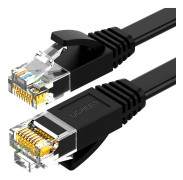 Ugreen Ethernet RJ45 flatkabel, Cat.6, UTP, 10m (svart)