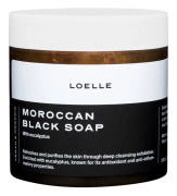 Moroccan Black Soap with Eucalyptus, 200 g
