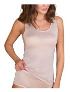 Lady Avenue Silk Jersey Tank Top Champagne silke X-Small Dam