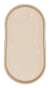 OYOY Aki oval bricka 34 cm, nature