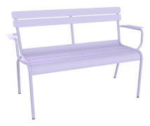 Fermob - Luxembourg 2-Seater Garden Bench, Marshmallow - Trädgårdsbänkar - Frédéric Sofia - Vit - Metall