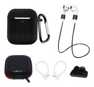 Tillbehörsset till AirPods 2 / AirPods 1 - Svart