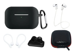 Tillbehörsset till AirPods Pro 2 / AirPods Pro 1 - Svart