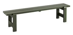 HAY - Weekday Bench 190x32 cm / Olive - Trädgårdsbänkar - Hannes & Fritz - Grön - Trä