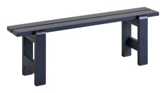 HAY - Weekday Bench 140x23 cm / Steel Blue - Trädgårdsbänkar - Hannes & Fritz - Blå - Trä
