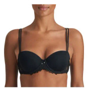 Jane Balcony Padded Bra Black