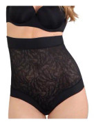 NATURANA Trosor High Shaping Lace Briefs Svart 4XL Dam