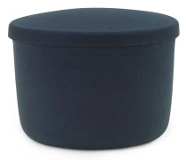 Normann Copenhagen - Hide Storage Pouf Small - Steel Blue - Sittpuffar - Simon Legald - Blå - Plast