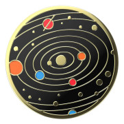 PopSockets Swappable PopGrip - Fingergrepp/vikbart ställ för mobiltelefon - Solar Flare Enamel - solar flare