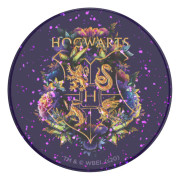PopSockets PopGrip - Fingergrepp/vikbart ställ för mobiltelefon - utbytbar - Glitter Hogwarts Floral