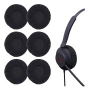 Elastiska svarta tygöverdrag för hörlurar, tvättbara, för 9-11 cm headset