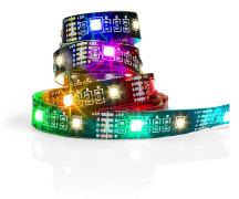 Nedis SmartLife - Ljusslinga - LED - 4 W - klass F - RGB/varmt till kallt vitt ljus - 2700-6500 K - 2 m
