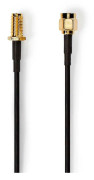 Nedis Antennkabel | RP SMA Hane | RP SMA Hona | Guldplaterad | 50 Ohm | Enskaligt skydd | 3.00 m | Rund | PVC | Svart | Label