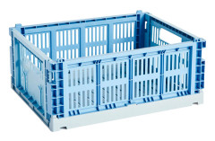 HAY - HAY Colour Crate Mix M - Sky Blue - Småförvaring - Blå