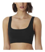 Schiesser BH Bustier Seamless Top Svart polyamid X-Large Dam