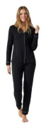 Schiesser Contemporary Nightwear Interlock Pyjama Svart 46 Dam