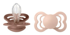 BIBS Napp Supreme Silicone Woodchuck/Blush Size 2 2 st