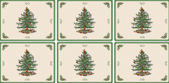 Spode Christmas Tree bordstablett 6-pack