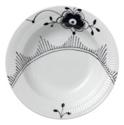 Black Fluted Mega Tallrik djup 21 cm