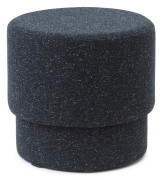 Normann Copenhagen - Silo Pouf Small Deep Sea/Bolgheri 8 - Sittpuffar - Hans Hornemann - Blå - Trä/Textilmaterial/Plast