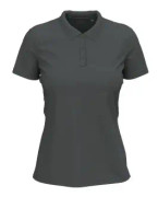 Stedman Claire Short Sleeve Polo Mörkgrå ringspunnen bomull X-Small Dam