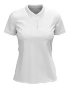 Stedman Claire Short Sleeve Polo Vit ringspunnen bomull X-Small Dam