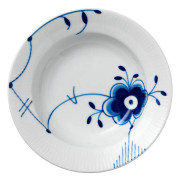 Blue Fluted Mega Djup Tallrik, 17 cm