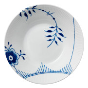 Blue Fluted Mega Tallrik djup 24 cm dekor 2