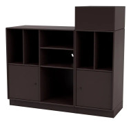 Montana - SPIN III Vinyl Storage, 07-Plinth7cm, 160 Balsamic - Förvaringsskåp - Peter J. Lassen - Brun - MDF