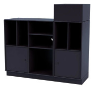 Montana - SPIN III Vinyl Storage, 07-Plinth7cm, 147 Shadow - Förvaringsskåp - Peter J. Lassen - Svart - MDF