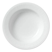 White Fluted Pastatallrik 30 cm