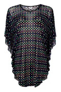 Wiki Rhodos Beach Poncho Prickig nylon S/M Dam