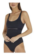 Tommy Hilfiger Stringtrosa Uw0uw04126 Blå M Kvinna