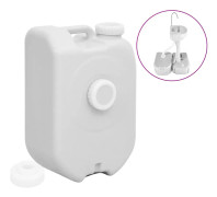 vidaXL Vattendunk med adapter 24 L grå