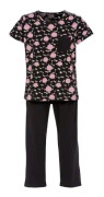 Trofe Bold Dots Pyjamas Svart mönstrad X-Large Dam