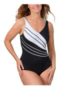 Trofe Chlorine-resistant Swimsuit Svart/Vit 40 Dam
