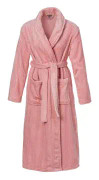 Trofe Braid Fleece Robe Rosa polyester Medium Dam