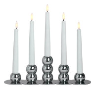 Watt & Veke Lykke LED adventsljusstake, krom