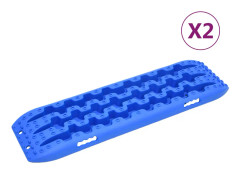 vidaXL Greppmattor 2 st blå 106x30,5x7 cm nylon