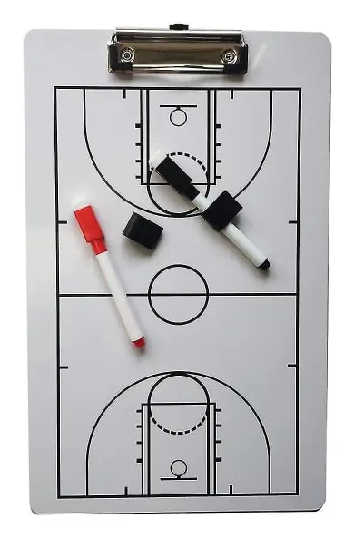 Coach Board Torrsudd Coachingtavla Dubbelsidig Design Strategi Tavla Vittavla för Basket
