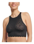 Sloggi BH ZERO Feel Bliss Crop Top Svart X-Large Dam