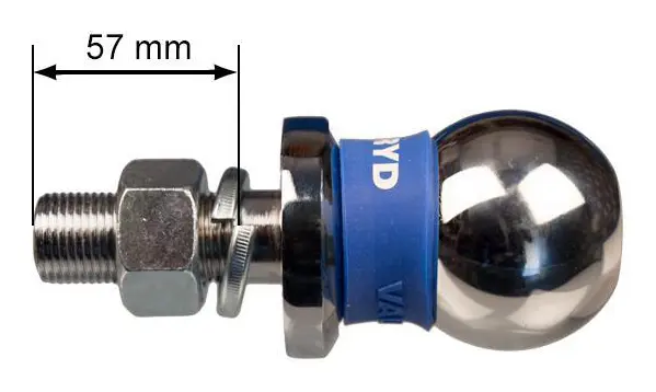 Dragkula 50mm med 19mm tapp
