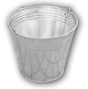 Set med 3 produkter. Förzinkad hink 10L