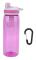 770ml Bärbar Filtrerad Vattenflaska Utomhus Vattenrenare för Camping Vandring Nödsituation Rosa