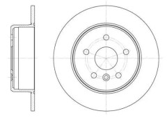 Bromsskiva Solid, Bakaxel Nk 204570 - lexus, toyota - OE 42431 06 030, 42431 33 030, 42431 33 050