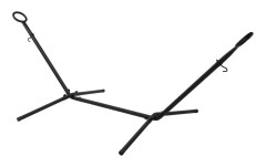 ProGarden Stativ till hängmatta 260x107x97 cm